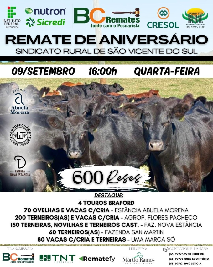 Remate de Aniversário Sindicato Rural