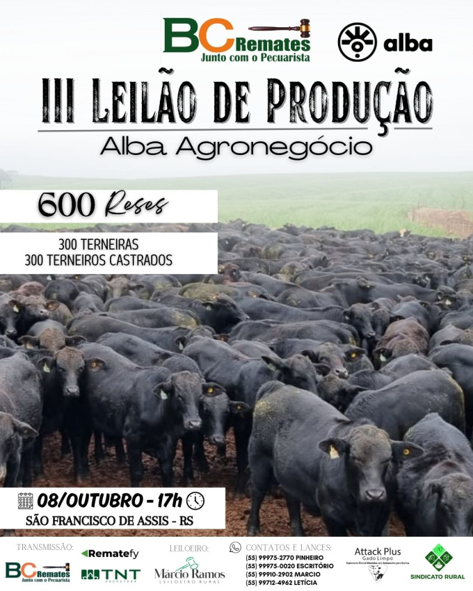 III Leilão de Produção Alba Agronegócio